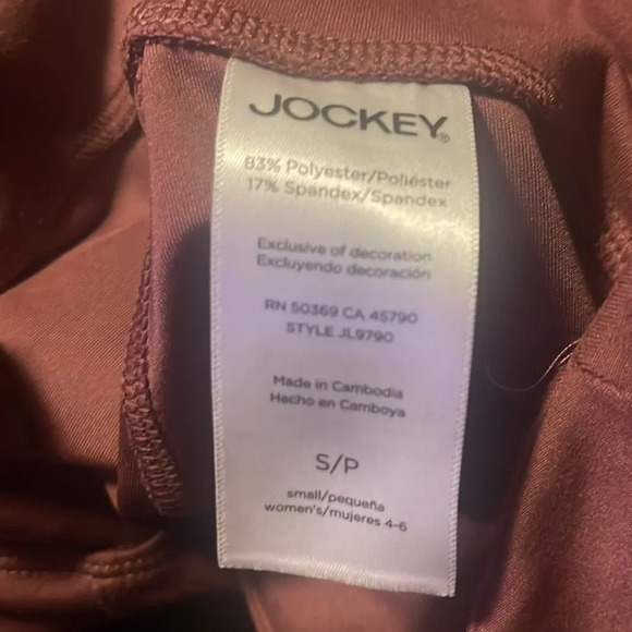 Jockey Ladies Yoga Capri Cropped Slit Flare Stretch Pant Mauve/Nocturne Sz Small - Picture 7 of 9